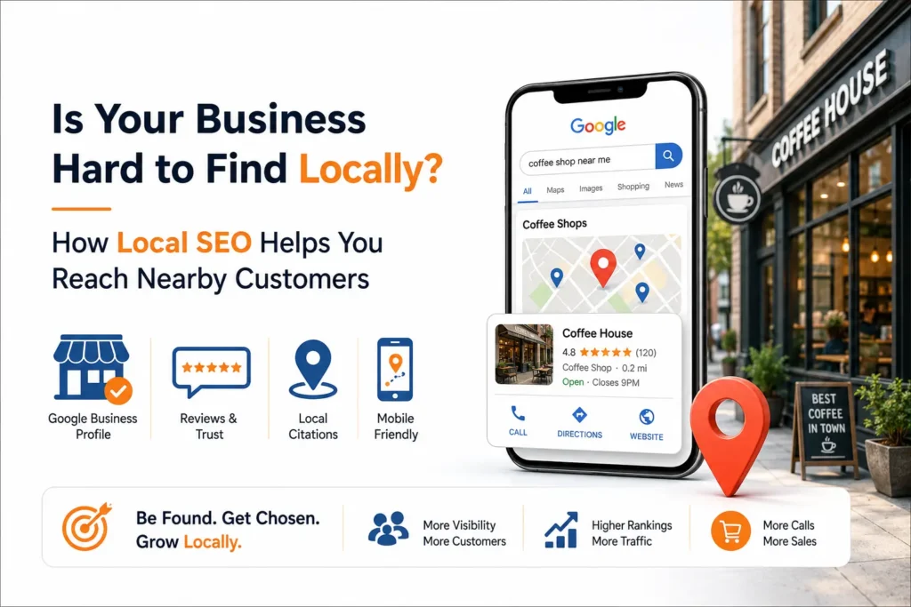 Local SEO helping businesses reach nearby customers.