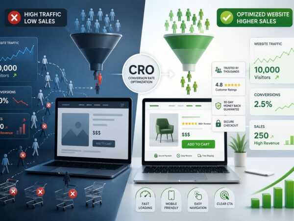 Website Getting Traffic but No Sales? How Conversion Rate Optimization Increases Revenue